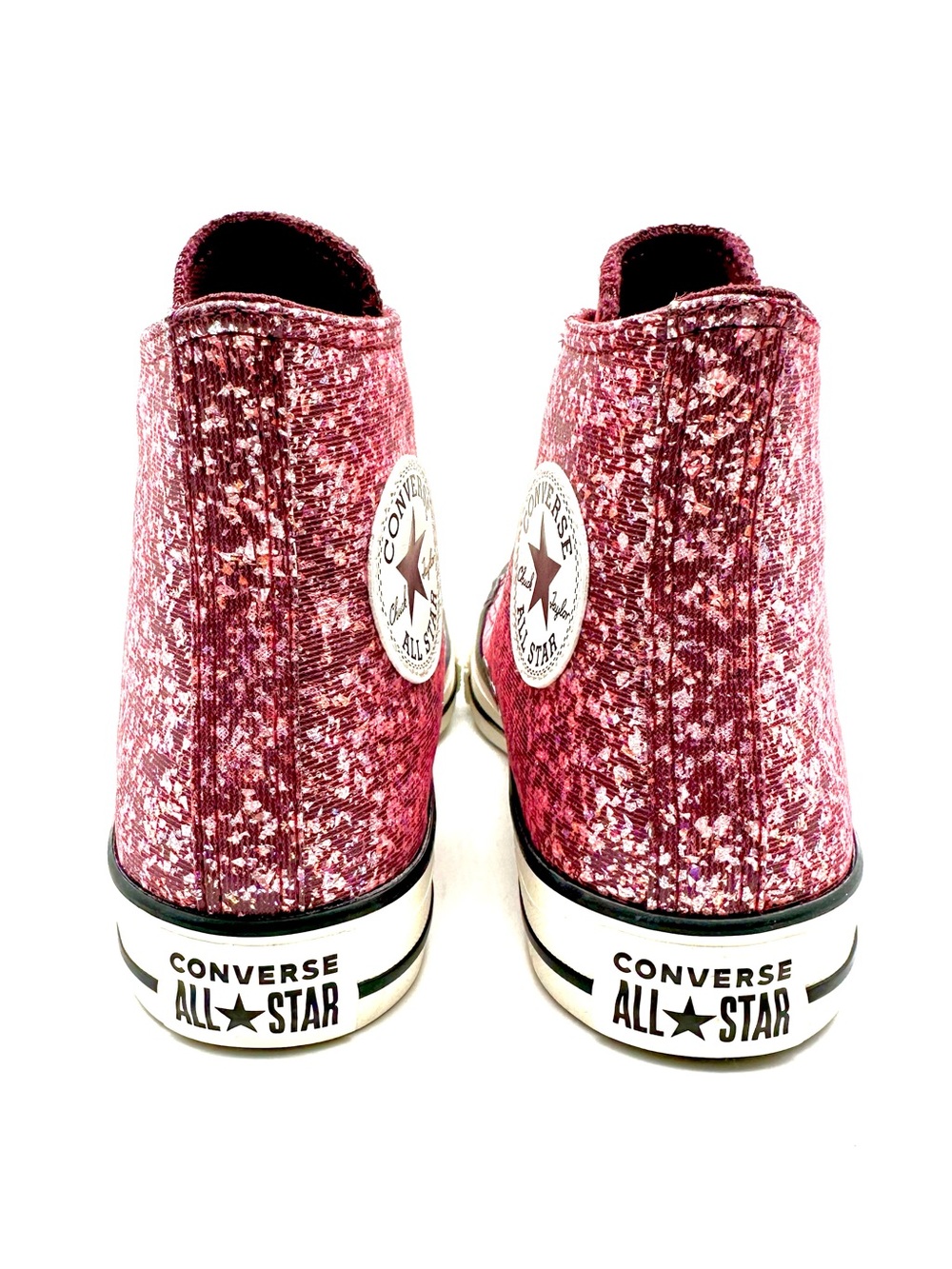Converse Chuck Taylor All Star Pink Glitter High Top Sneakers | Never Worn - Picture 5 of 9